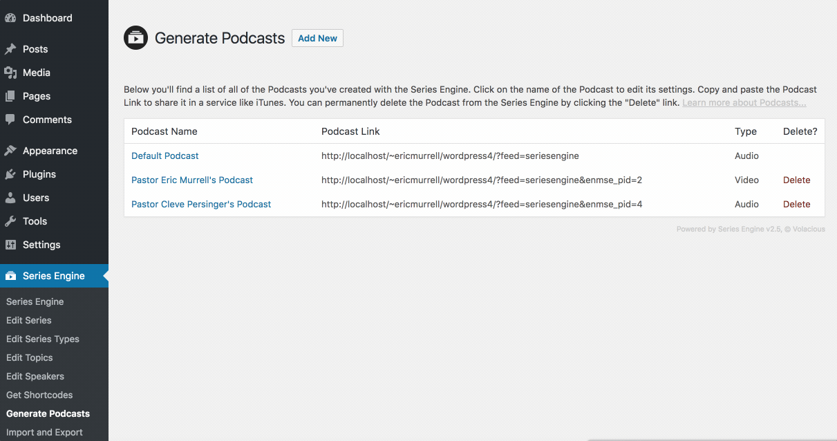 Redirecting to a New Podcast with Series Engine